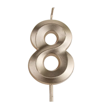 Bougies d'anniversaire créatives en cire de paraffine à facettes 3D géométriques pour décorations de fête, mariages et fêtes