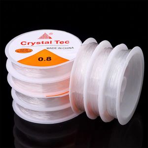 Cuerda elástica transparente de cristal de 0.8 mm para cuentas Lankou - Product Image 1