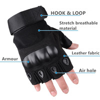 Gants de protection pour le cyclisme en plein air, entraînement physique, écran tactile, antidérapants, demi-doigts, sportifs, tactiques
