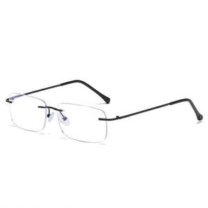 Lunettes de lecture presbyopes sans monture en métal avec verres découpés anti-lumière bleue pour hommes et femmes 2023 - Product Image 5