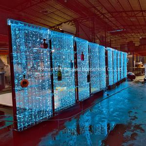 Usine en gros moderne maison Bar Restaurant meubles lueur LED acrylique bulle d'eau panneau mural barre affichage armoire <span class=keywords><strong>à</strong></span> <span class=keywords><strong>vin</strong></span> - Product Image 4