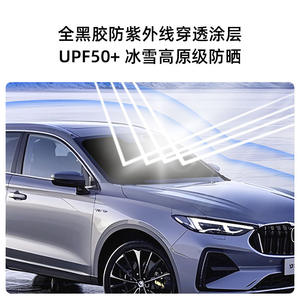 Parasol de Vinilo Negro Grueso para Parabrisas Delantero de Coche, Aislamiento Térmico, Protección Solar, Plegable, para Interior - Product Image 2