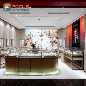 High Visibility Jewelry Display Showcase Laminated Finish Brand Store Jewelry Cabinet - Product Image 4