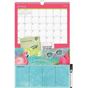 Calendrier de bureau pliable personnalisable, coussin de bureau imprimé, à armature en spirale - Product Image 1