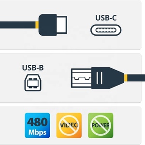 Cavo Usb 3.0 <span class=keywords><strong>C</strong></span> a Usb-<span class=keywords><strong>B</strong></span> 6Ft nero Usb <span class=keywords><strong>C</strong></span> a tipo <span class=keywords><strong>B</strong></span> 2.0 stampante cavo 480 Mbps 6.6Ft - Product Image 3