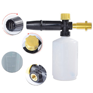 Pulverizador de espuma 0.6L 1L, contenedor de espuma portátil de plástico con boquilla para limpieza - Product Image 1