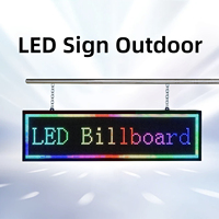 Señal de mensaje en movimiento LED de desplazamiento programable a todo color P2.5 P4 P5 señal de pantalla LED pantalla Led de matriz de puntos al aire libre