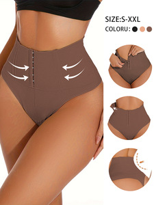 King Mcgreen Star femmes Shapewear <span class=keywords><strong>string</strong></span> culotte contrôle du <span class=keywords><strong>ventre</strong></span> taille haute doux minceur <span class=keywords><strong>ventre</strong></span> <span class=keywords><strong>plat</strong></span> sous-vêtements avec crochet - Product Image 2