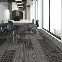 Dalles de moquette ignifuges à poils longs et courts, rectangulaires, en polypropylène, sur mesure pour bureaux, hôtels, halls commerciaux et aéroports