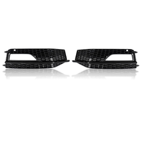 Cubierta de Faro Antiniebla de Plástico Estilo Sline de PNB Sport para Audi A4/S4 B8.5 (2013-2016), Nueva Barra Negra S-line A4L, 1 Año de Garantía