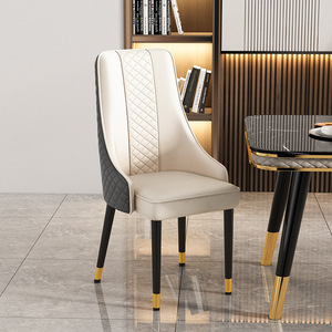 Chất Lượng Cao Da Sang Trọng Bằng Đá Cẩm Thạch Bàn Ăn Đặt 6 Chỗ Ngồi Biệt Thự Phòng Ăn Đồ Nội Thất Sang Trọng Bàn Ăn Và Ghế Đặt - Product Image 3