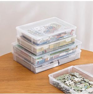 Stackable A4 đa chức năng văn phòng tổ chức trong suốt PP nhựa bàn giấy Tạp Chí container khóa xách tay dự án trường hợp - Product Image 3