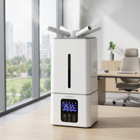 Humidificateur à ultrasons à brume froide électrique industriel 15L avec 3 atomiseurs, télécommande, logo personnalisé, OEM Chine