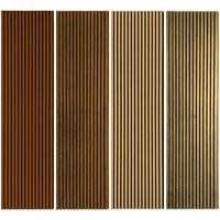 Panneaux muraux acoustiques en MDF, panneaux de grille absorbant le son pour appartement, home cinéma, bureau