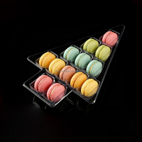 Barquettes en plastique PET de qualité alimentaire pour macarons de forme irrégulière, emballages de pâtisserie, barquettes blister pour macarons