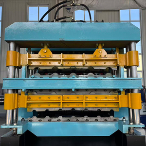 เครื่องขึ้นรูปลอนหลังคาเหล็กเคลือบสังกะสีแบบม้วนสำหรับโครงสร้างเหล็ก - Product Image 1