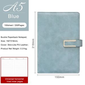 Wholesale Business Style School Learning Magnetic Buckle Paperback Silk Screen Printed Plastic <b>Notepad</b> <b>A5</b> Hardcover Journal - Product Image 6