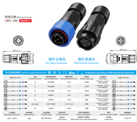 Connecteur Circulaire 10A M16 Autobloquant Étanche IP67 – Terminal d'Alimentation Assemblé pour Capteurs Industriels et Systèmes de Contrôle d'Automatisation