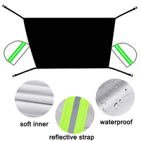 Logo personnalisé et taille universelle pare-soleil de voiture couverture de neige imperméable pliable pare-brise de voiture pour la neige gel protection solaire