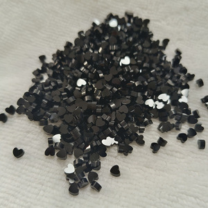 Piedra preciosa de ágata negra natural en forma de corazón, ónix negro, cuentas sueltas de 6x2 mm para la fabricación de collares y colgantes. - Product Image 5