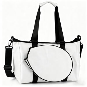 <span class=keywords><strong>Sac</strong></span> de transport professionnel matelassé en cuir léger pour raquettes de pickleball et de tennis, avec housse de protection supérieure pour raquette de tennis - Product Image 1