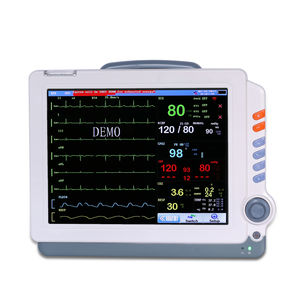 Uso animale 12 pollici LCD grande schermo sei parametro PR ECG TEMP SPO2 NIBP HR RESP Pet veterinario <span class=keywords><strong>Monitor</strong></span> paziente - Product Image 1
