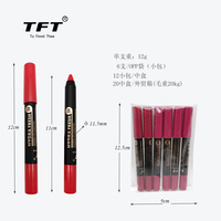 Vente directe d'usine, lot de crayons à lèvres imperméables en 9 couleurs, crayon à lèvres mat longue durée, rouge à lèvres, maquillage pour les lèvres, cosmétiques