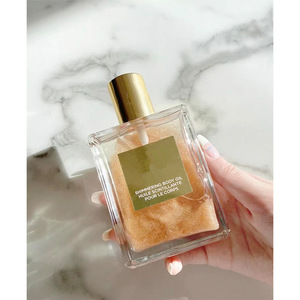 Aceite <span class=keywords><strong>Corporal</strong></span> Brillante con Purpurina MLM, OEM, 100 Unidades MOQ, Vegano, Marca Privada, Aceite <span class=keywords><strong>Corporal</strong></span> Luminoso - Product Image 1