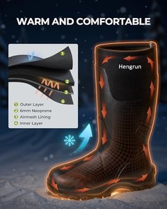 Bottes de chasse en <span class=keywords><strong>néoprène</strong></span> de 6 mm en gros, antidérapantes et imperméables, bottes de pluie, bottes de boue, bottes d'extérieur - Product Image 3