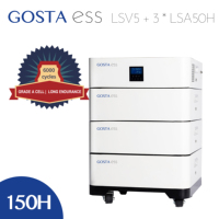 Systèmes de stockage d'énergie solaire domestique GOSTA 5KW, onduleur PV 48V 51.2V 100AH, batteries AIO à charge rapide, ESS empilables