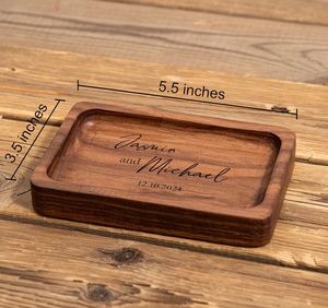 Plato <span class=keywords><strong>de</strong></span> anillo <span class=keywords><strong>de</strong></span> <span class=keywords><strong>madera</strong></span> rectangular personalizado, soporte <span class=keywords><strong>de</strong></span> anillo <span class=keywords><strong>de</strong></span> compromiso, plato <span class=keywords><strong>de</strong></span> anillo <span class=keywords><strong>de</strong></span> boda personalizado, regalo <span class=keywords><strong>de</strong></span> boda <span class=keywords><strong>de</strong></span> <span class=keywords><strong>aniversario</strong></span> <span class=keywords><strong>para</strong></span> recién casados - Product Image 3
