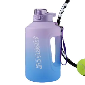 STARLII 1 galon spor Fitness spor motivasyon su şişesi saman kolu Bpa ücretsiz 28 Oz büyük su sürahisi kez içmek