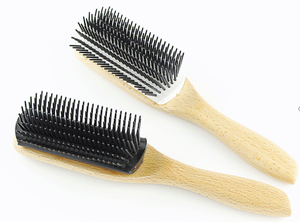 Nouvelle brosse à cheveux en bambou/bois naturel dégradable, style tendance, pour femmes, massage du cuir chevelier - Product Image 2