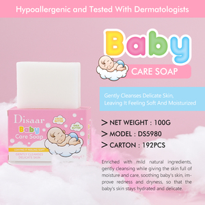 Jabón en Barra <span class=keywords><strong>para</strong></span> Bebé Disaar con Manteca de Karité Natural y Manzanilla, Limpieza Suave <span class=keywords><strong>para</strong></span> Baño, Hidratante <span class=keywords><strong>para</strong></span> Rostro y Cuerpo, Cuidado de la <span class=keywords><strong>Piel</strong></span> del Bebé, Jabón Espumoso <span class=keywords><strong>para</strong></span> Bebé - Product Image 2