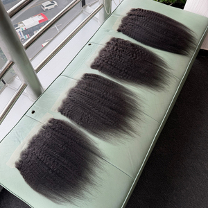 Frontal de encaje HD 13x4 13x6 de cabello humano virgen vietnamita 100% liso rizado, densidad 180% para mujeres negras, tamaños 16, 18, 20 pulgadas - Product Image 4