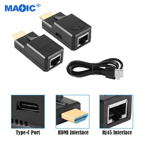 Âm thanh video thiết bị <span class=keywords><strong>HDMI</strong></span> để RJ45 60m <span class=keywords><strong>Extender</strong></span> <span class=keywords><strong>Cat</strong></span> <span class=keywords><strong>5e</strong></span> <span class=keywords><strong>Cat</strong></span> <span class=keywords><strong>6</strong></span> cáp <span class=keywords><strong>HDMI</strong></span> <span class=keywords><strong>Extender</strong></span> 60m với Loại C sạc cáp - Product Image 4