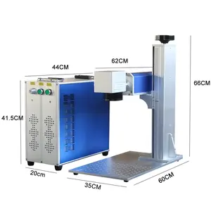 Keyi Competitive Price 50W 60W 80W 100W Jewelry Fiber Printing By Optic Small Metal Laser Engraver Laser Marking Machine