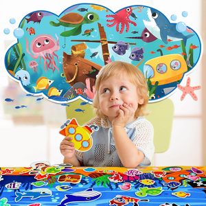 NOVISON Ocean Felt Storyboard Pieces Interactive Teaching Flannel Board EN71 Certified Preschool Toddler Activities Craft Toy - Product Image 5