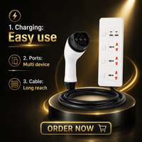 Pistolet de décharge CCS2 V2L et multiprise standard UE pour BYD EV Type 2 – Alimentation portable extérieure pour véhicules électriques à énergie nouvelle