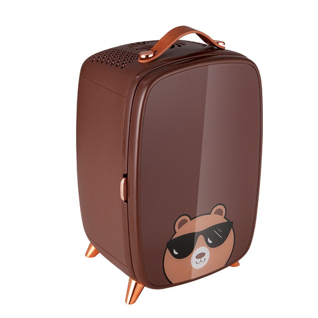 6L Mini Fridges for Home Used Portable Mini Refrigerators With Belt Vertical Mini Fridges for Cosmetics and Snacks