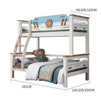Ensemble de meubles de chambre à coucher modernes en bois pour auberge, lit superposé pour adolescents, tout-petits, enfants, filles, lit superposé pour enfants