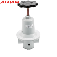 Régulateur de pression d'air pneumatique ALITAIR Factory QTY-25 1 pouce 1 MPa à haut débit avec manomètre 0,5 à 10 bars