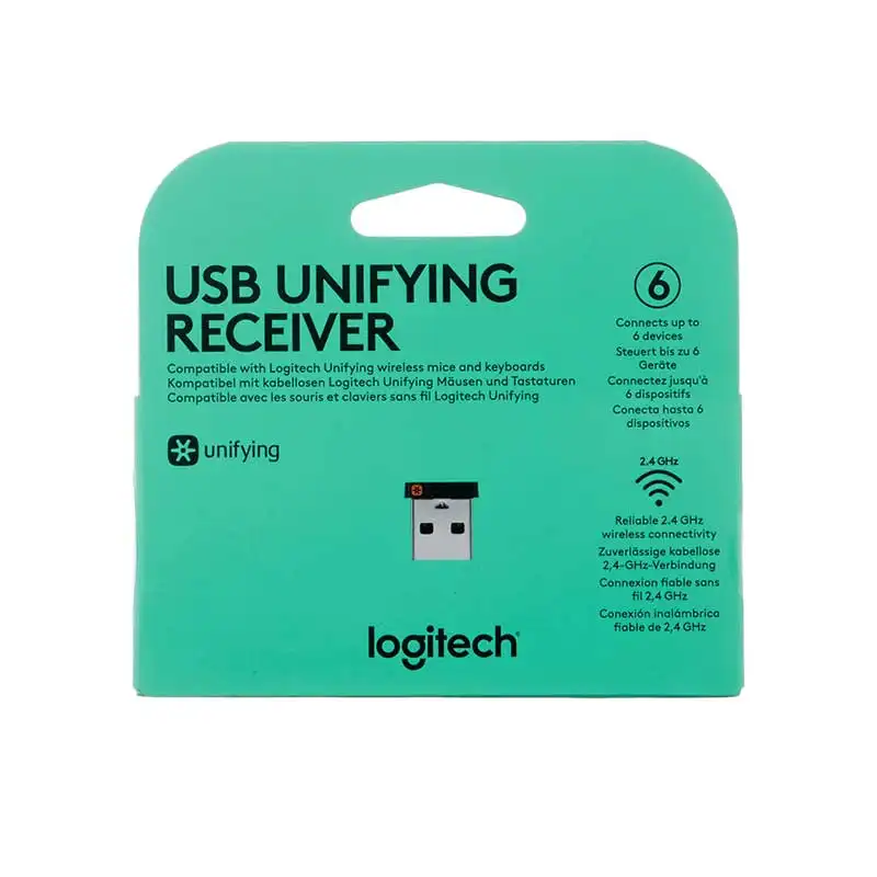 Logitech Usb Unifying Ontvanger Logitech Unifying-ontvanger 6 Kanaal En Nano Ontvanger Voor Logitech Draadloze Muis En Toetsenbord