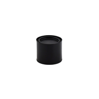 Vente en gros 54*54 * H40mm rose noir vide bocal en fer blanc avec couvercle et boîtes emballage pour bougie cadeau boîte en fer blanc