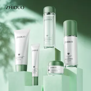 OEM ODM private label ZHIDUO Idade Congelada Anti Rugas Nutritivo Clareamento Cinco Peças Set Conjunto de cuidados faciais