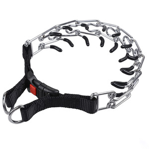 Collar de Metal para Perro, Collar de Adiestramiento Ajustable, Collar de Estrangulamiento con Hebilla de Liberación Rápida para Perros Pequeños, Medianos y Grandes - Product Image 1