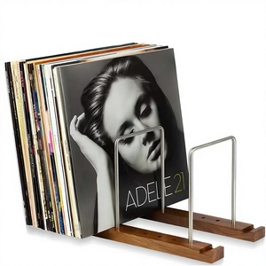Soporte de Almacenamiento <span class=keywords><strong>para</strong></span> Discos de <span class=keywords><strong>Vinilo</strong></span> Donop, Duradero, de Madera, No Plegable, <span class=keywords><strong>para</strong></span> 75 LPs, Tipo Vertical, con Pantalla Integrada de Reproducción, Rectangular - Product Image 1