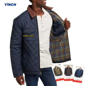 LAYENNE jaket gudang berlapis kain flanel MPV musim dingin pria kualitas tinggi jaket tipe longgar tahan air berpenutup dengan kantong - Product Image 1