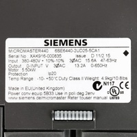 PLC Original de la Marca Siemens Micro Master 440 5.5KW 6SE6440-2UD25-5CA1