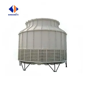 L'usine fournit directement la tour de refroidissement de contre-écoulement de forme ronde de FRP industriel avec le bon prix
